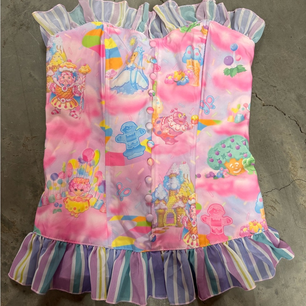 SOLD SOLD Dolls Kill Pink Fantasy Print Top